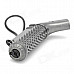 Elegant Gun Style Stainless Steel Butane Gas Lighter w/ Strap - Dim Grey