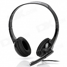 Bingle B320 Headband Headphones w/ Microphone - Black (3.5mm Plug)