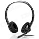 Bingle B320 Headband Headphones w/ Microphone - Black (3.5mm Plug)