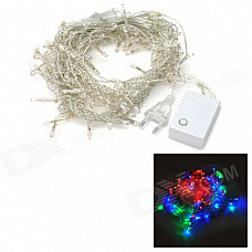 Icicle Style 8-Mode 8W 96-LED Colorful Light Decoration Lamp (2-Round-pin Plug / AC 220V)