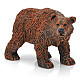 Decorative Cute Clumsy Resin Bear Toy - Brown