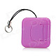 Square Shape USB 2.0 Micro SD/TF Card Reader - Purple