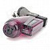 HONEST Windproof Plastic Butane Jet Torch Lighter - Transparent Purple Red + Grey