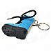 Creative Boot Style Windproof Butane Jet Lighter w/ Keychain / LED - Blue + Black