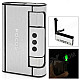 2-in-1 Focus YH007 Aluminum Alloy Automatic Ejection Cigarette Case Lighter - Silver