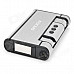 2-in-1 Focus YH007 Aluminum Alloy Automatic Ejection Cigarette Case Lighter - Silver