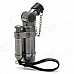 Windproof Stainless Steel Butane Jet Torch Lighter with Cap - Coffee