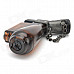 Windproof Plastic Butane Jet Torch Lighter with Cap - Brown