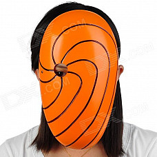 Radial Line Style Plastic Mask w/ Elastic Strap - Orange