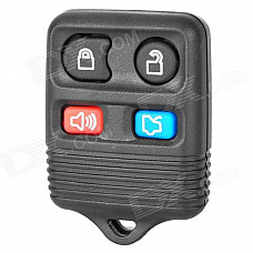 LX009 Replacement 4-Button Car Remote Key Case Shell for Ford - Black