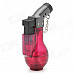 Vase Style Windproof Plastic Butane Jet Torch Lighter with Cap - Fuchsia