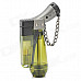 Windproof Plastic Butane Jet Torch Lighter with Cap - Army Green