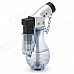 Vase Style Windproof Plastic Butane Jet Torch Lighter with Cap - Transparent