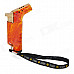 Cool Zinc Alloy Butane Jet Torch Lighter with Cap - Orange