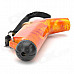 Cool Zinc Alloy Butane Jet Torch Lighter with Cap - Orange