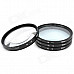 Close Up +1 / +2 / +4 / +10 Lens Filters Set - Black (58mm / 4 PCS)