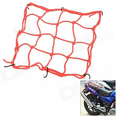 Elastic Baggage Band Helmet Net Holder for Motorcycle - Red