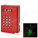 Telephone Style Plastic Windproof Butane Jet Lighter w/ LED Flashlight - Red (3 x LR41)