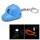 Golf Cap Style ABS Butane Lighter w/ LED Flashlight / Keychain - Blue (3 x LR41)