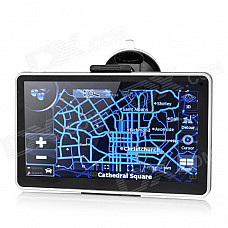 ST-7011 7" Resistive Screen Win CE 6.0 GPS Navigator with Europe Map - Black + Silver