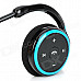 AX-610 Bluetooth V2.1+EDR Stereo Headset Headphones with Microphone - Black + Blue