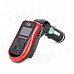 FM104 1" LCD Car MP3 Player FM Transmitter with Remote Controller - Red (12V)