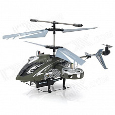 Rechargeable 4-CH IR Remote Control Helicopter w/ USB Cable + Gyro - Green + Black + More