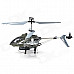 Rechargeable 4-CH IR Remote Control Helicopter w/ USB Cable + Gyro - Green + Black + More