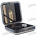 Chromed Stylish Glossy Butane Lighter with Protective Hard Case (OB003)