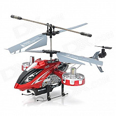 Rechargeable 4-CH IR Remote Control Helicopter w/ USB Cable + Gyro - Red + Black + Silver