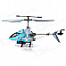 Rechargeable 4-CH IR Remote Control Helicopter w/ USB Cable + Gyro - Blue + Black + Silver