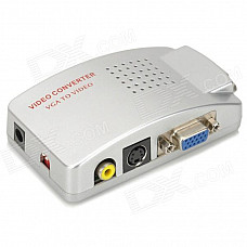 PC to TV Video Converter Adapter - Silver