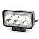 9W 660lm 3-LED White Light Vehicle Working Lamp / Party Hat - Black (DC 10-30V)