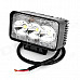 9W 660lm 3-LED White Light Vehicle Working Lamp / Party Hat - Black (DC 10-30V)