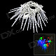 3W 30-LED Strobe RGB Light Icicle Style Christmas Decorative String Light (220V / 2-Round-Pin Plug)