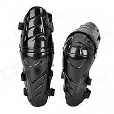 AMT-YW058 Motorcycle Sports Knee Pad Guard - Black (Pair)