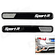 Decoration Protective Guard Bar for Car Front and Rear Bumper - Black (4 PCS)