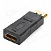 DisplayPort Male to HDMI Female Adapter - Black + Golden