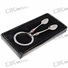 Stainless Steel Mini Spoons/Scoops Keychain