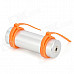 Stylish Waterproof MP3 Player w/ FM - Silver + Orange (4GB)