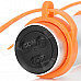 Stylish Waterproof MP3 Player w/ FM - Silver + Orange (4GB)