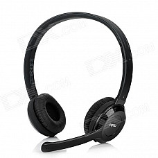 RAPOO H8030 2.4GHz Wireless Headphone Headset w/ Microphone - Black