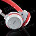 Rapoo H8030 2.4GHz Wireless Headset Headphones w/ Microphone - White + Orange