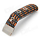 Elastic Band Style Guitar Capo - Black + Silver + Orange