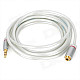 JINSANJIAO JF-2514 3.5mm Male to Female Stereo Audio Extension Cable - White