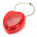 Delicate Heart Shaped Music Box with Keychain - Red