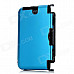 Protective Aluminum Flip Open Case for Nintendo 3DSLL / 3DSXL - Light Blue