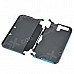 Protective Aluminum Flip Open Case for Nintendo 3DSLL / 3DSXL - Light Blue