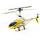 Rechargeable 3.5-CH IR Remote Controlled R/C Helicopter with Gyro - Yellow + Black + Silver