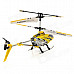 Rechargeable 3.5-CH IR Remote Controlled R/C Helicopter with Gyro - Yellow + Black + Silver